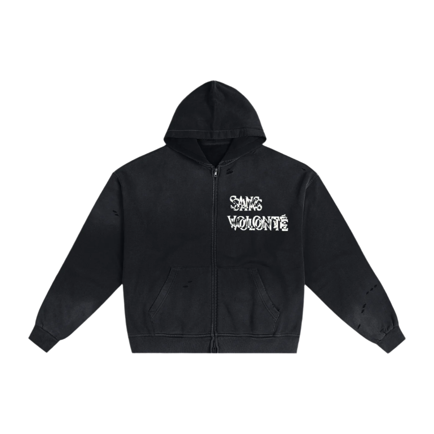 Effondré Zip Hoodie - Sans Volonté